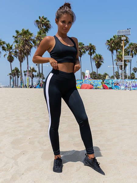 Sportovní Podprsenka Crop Top Short | černá G03