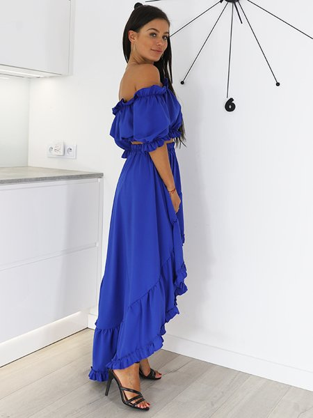 Vzdušný Boho Set Top + Sukně | chrpa X77