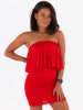 Korzetové španělské šaty červené c209 k01