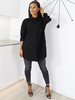 Košile Oversize Tunika Plátěná | černá X109