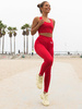 Sportovní Podprsenka Crop Top Short | červená G03