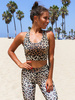 Sportovní Podprsenka Crop Top Short | hnědá G03