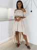 Vzdušný Boho Set Top + Sukně | béžová X77