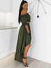 Vzdušný Boho Set Top + Sukně | khaki X77