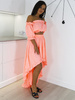 Vzdušný Boho Set Top + Sukně | růžový neon X77