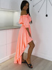 Vzdušný Boho Set Top + Sukně | růžový neon X77